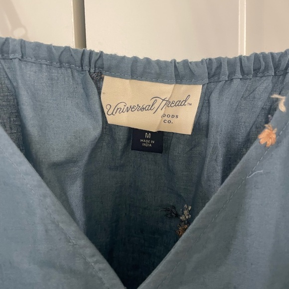 NWOT Target Universal Thread Blue Floral Midi Dress Medium - Picture 3 of 3